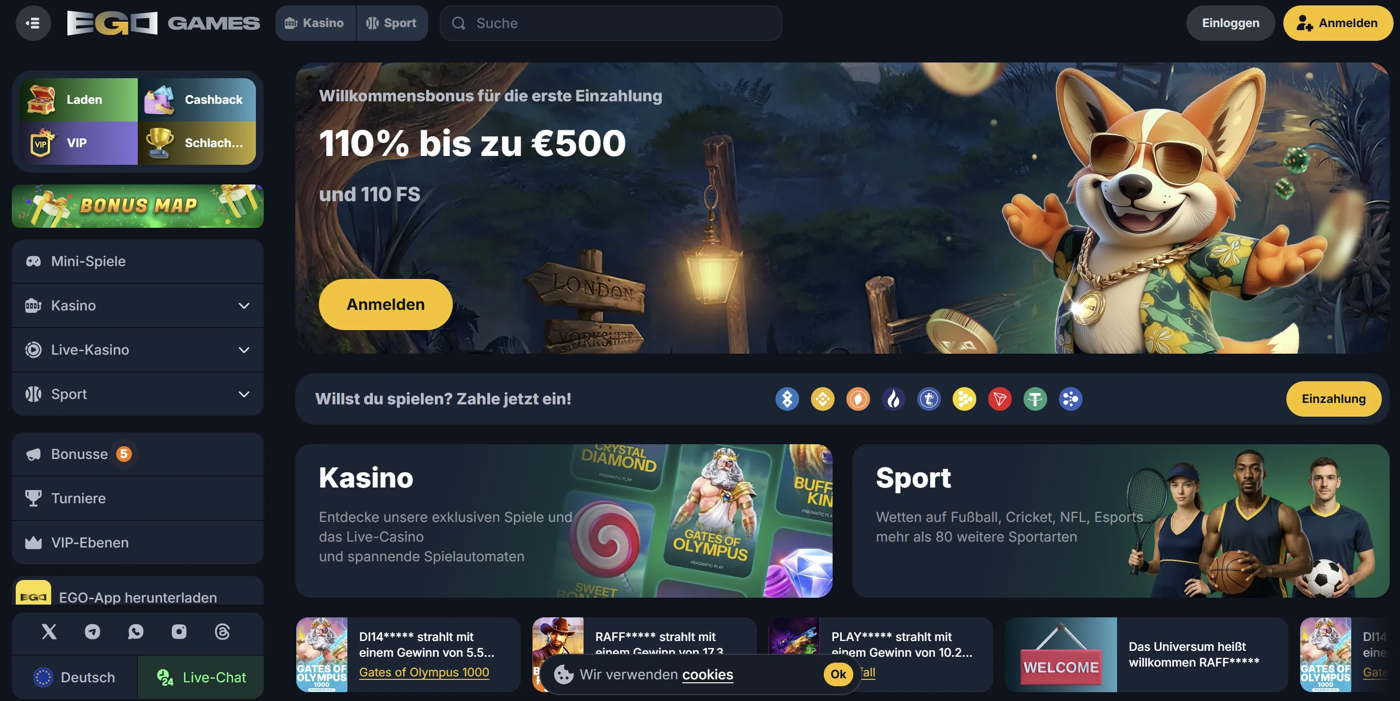 Egogames Casino Anmelden